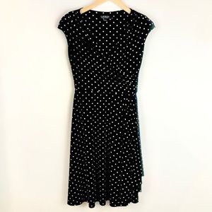 [Ralph Lauren] Polka Dot Wrap Dress Sz.2